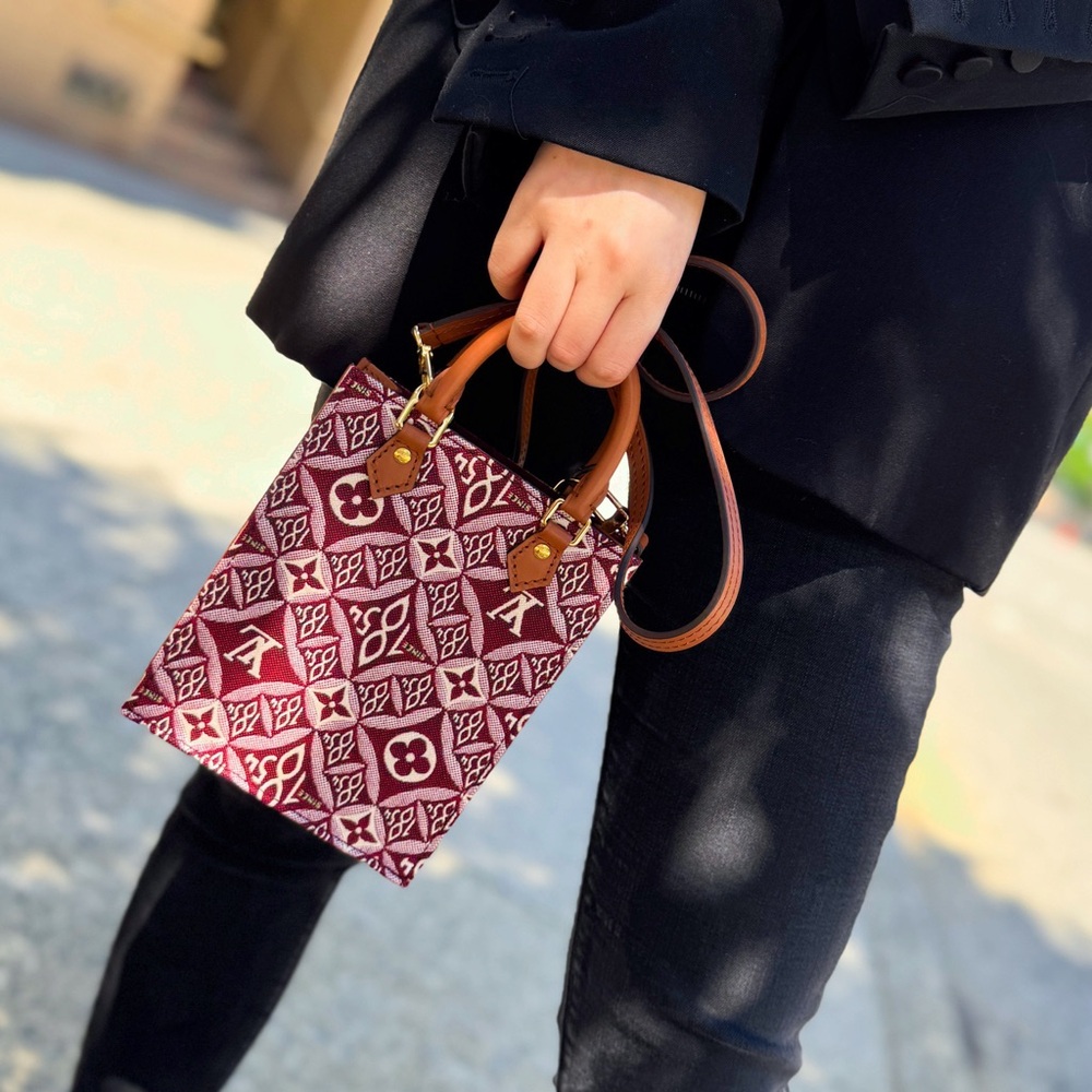 Louis Vuitton Red Since 1854 Petit Sac Plat Bag